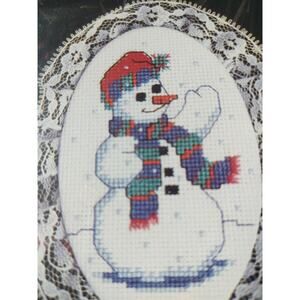 Designs for the Needle Snowman Lace Ornament Counted Cross Stitch Kit